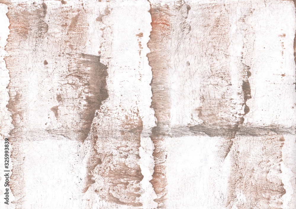Light brown tides. Abstract watercolor background. Painting texture