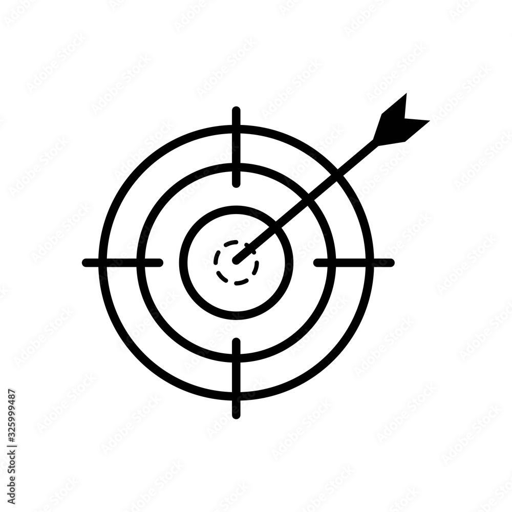 Icon marketing target graphic design single icon vector illustration Icon marketing target graphic design single icon vector illustration