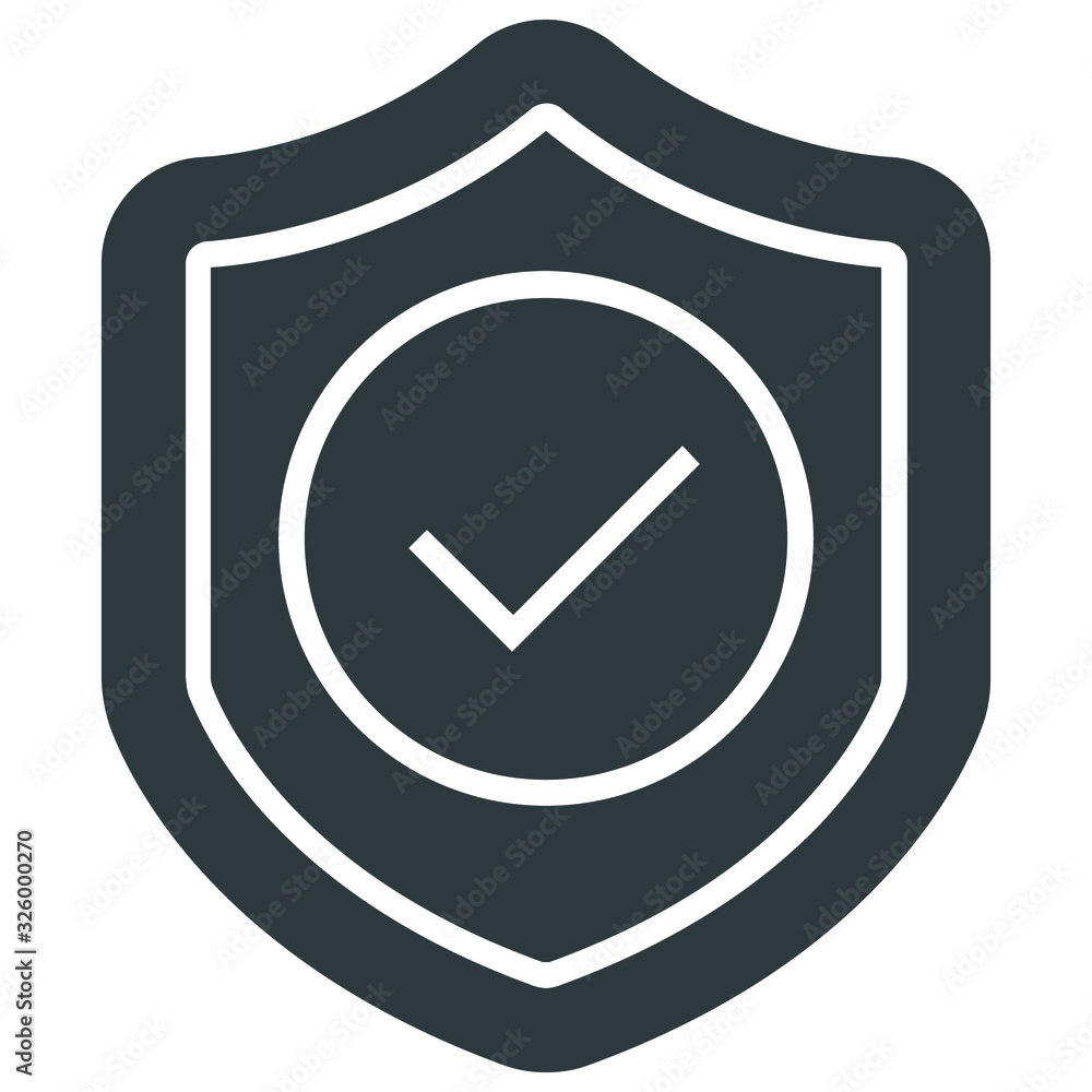 security shield black icon on white background security shield black icon on white background