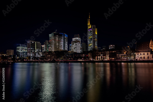 The skyline of Frankfurt across the Main