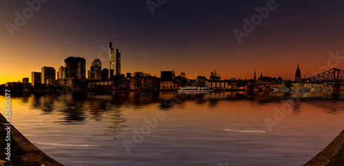 The skyline of Frankfurt across the Main