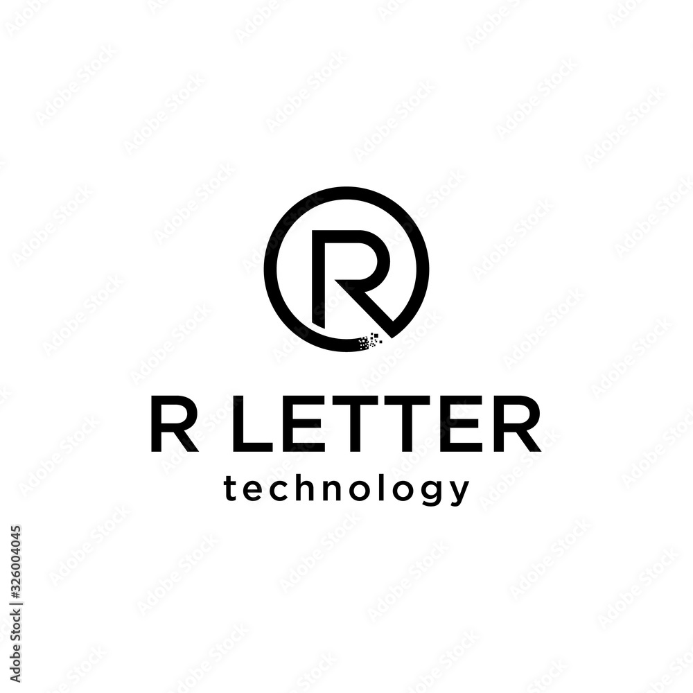 Initial R Logo Design Vector