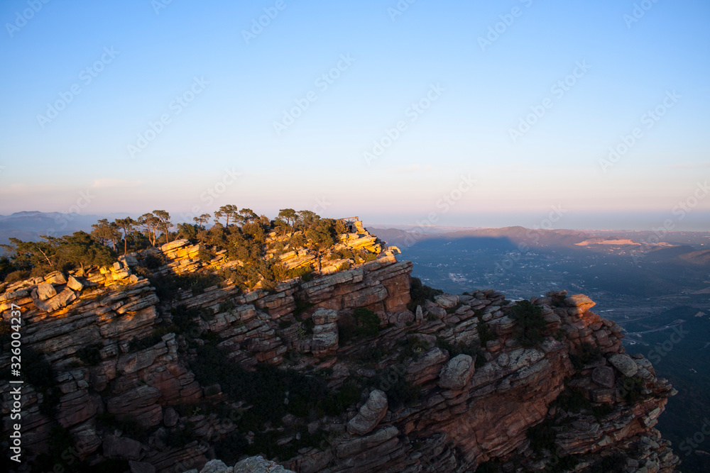 Fototapeta premium views from the Garbi mountain, valencia