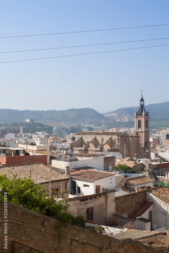 views of the city of sagunto from the roman theater of sagunto