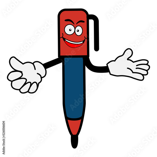 Pen Cartoon facial expressions illustration