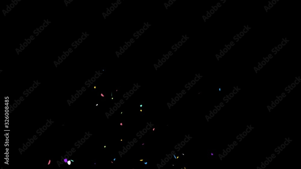 Confetti Explosion from Side / with Alpha Matte Channel Confetti Explosion from Side / with Alpha Matte Channel