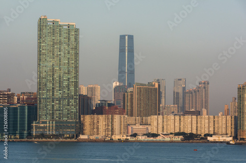 Skyline von Hongkong-Kowloon.