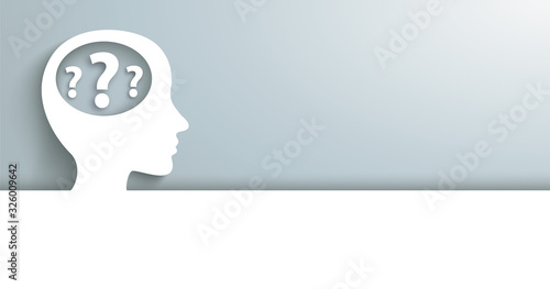Human Head With Questions Header