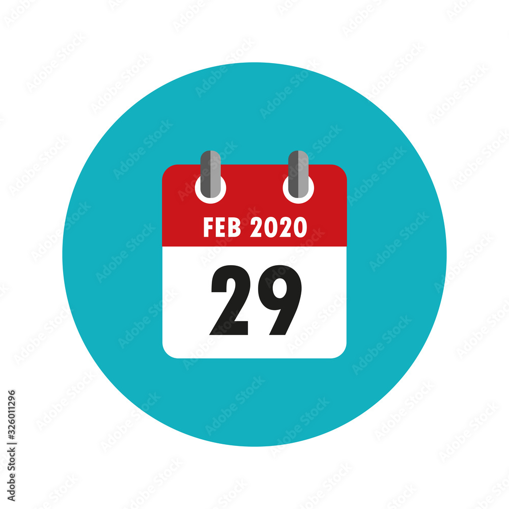 29 february 2020 in the leap year calendar vector illustration EPS10 29 february 2020 in the leap year calendar vector illustration EPS10