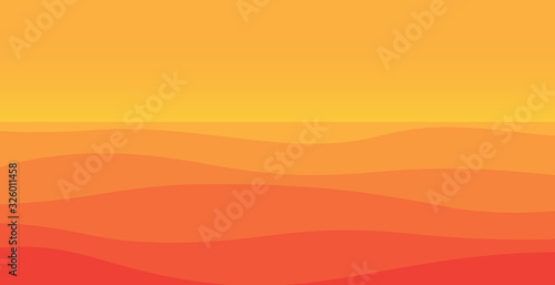 yellow orange wave background , paper cut yellow orange wallpaper
