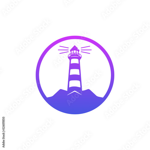 Lighthouse logo template vector design