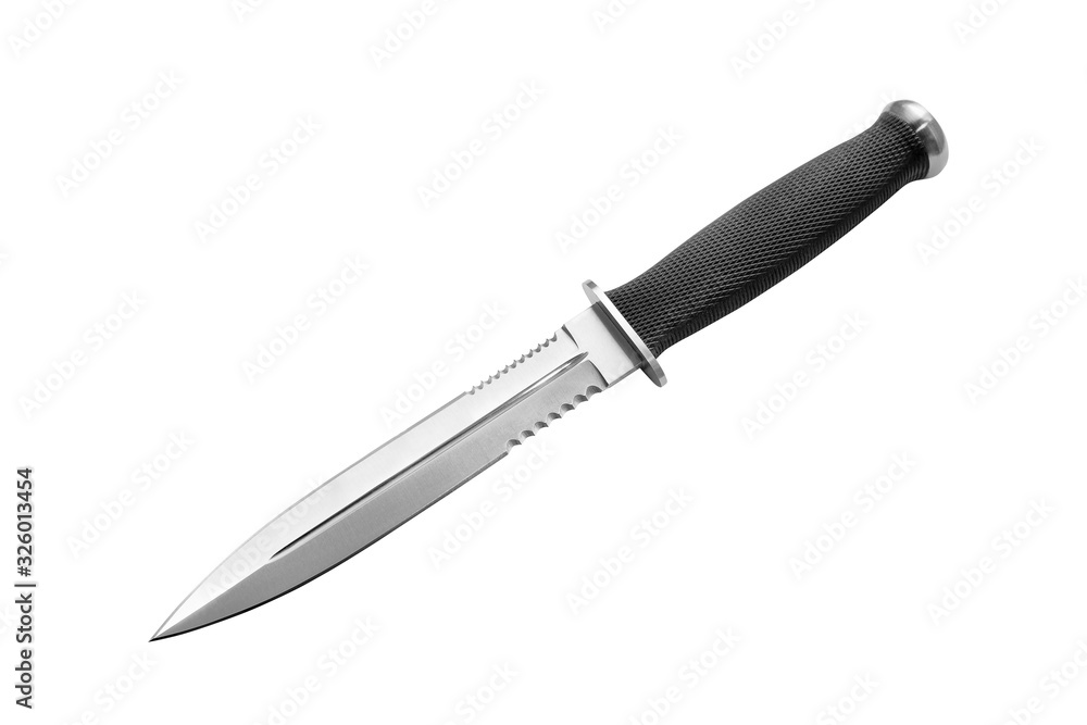 Combat Knife on a white background Combat Knife on a white background