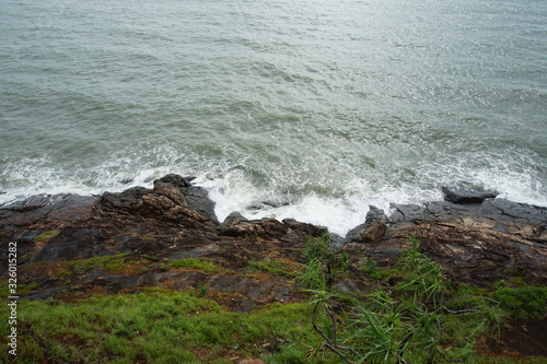 Waves and rocks