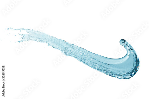 Splash water shape isolated on white background.