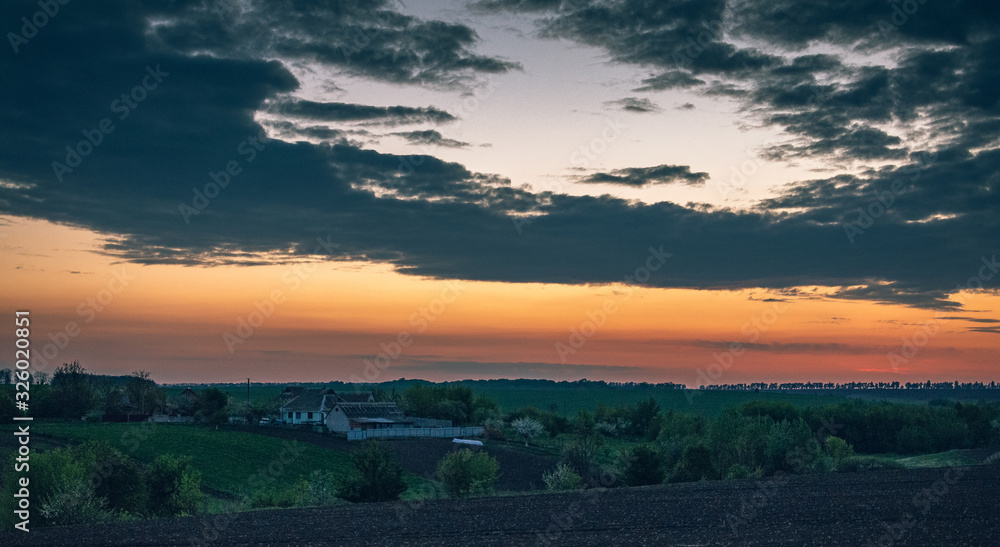 Fototapeta premium Sunrise on river
