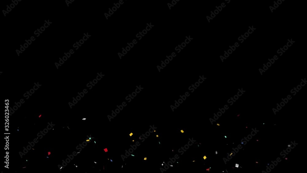 Confetti / with Alpha Matte Channel Confetti / with Alpha Matte Channel