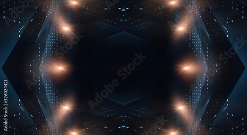 Dark abstract futuristic ba...