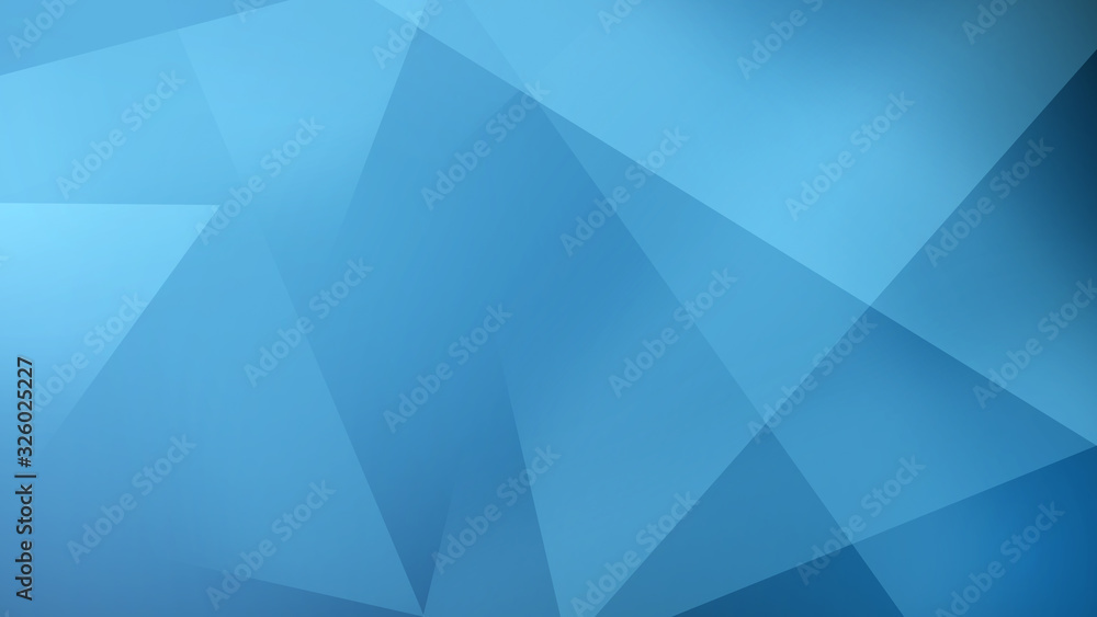 Obraz premium Creative Blue Abstract Triangle Background