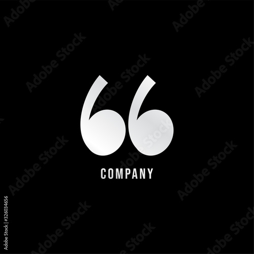 Lowercase Letter bb Alphabet Logo Design Template isolated on black background. White TWS Earphone icon like 66 Number and Quotation mark illustrated. Pictorial Monogram logotype