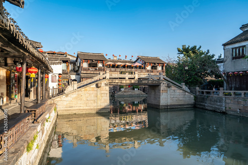 Xitang ancient town rivers and ancient buildings and houses.. © 昊 周