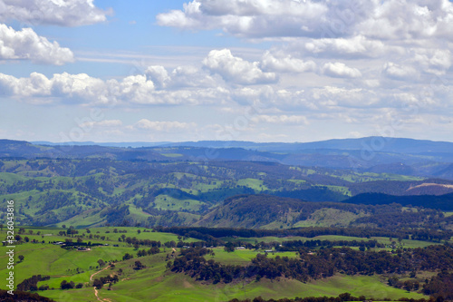 A view of the Megalong Valley from Mount Blackheath in the Blue Mountains west of Sydney