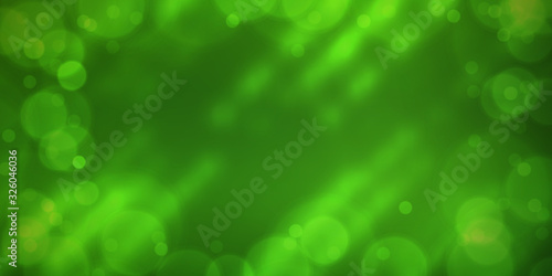 Green vector abstract background with shiny blurred bokeh