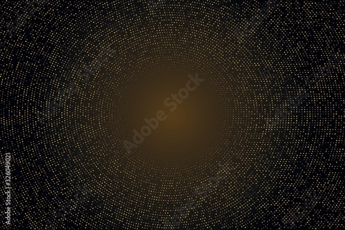 Paillettes d'or cercle