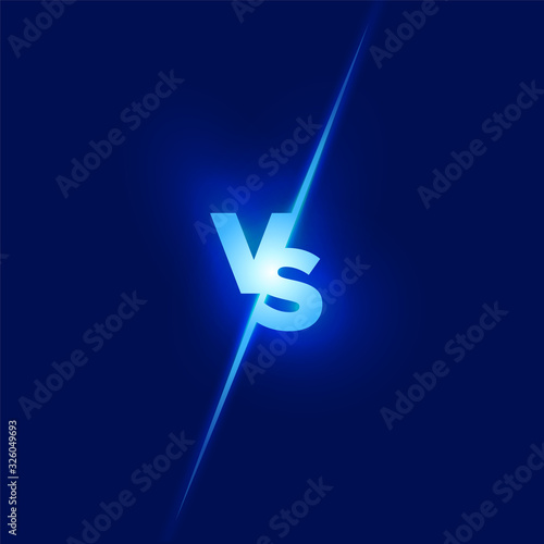 Vs design. Battle concept. Fight competition. Versus concept.