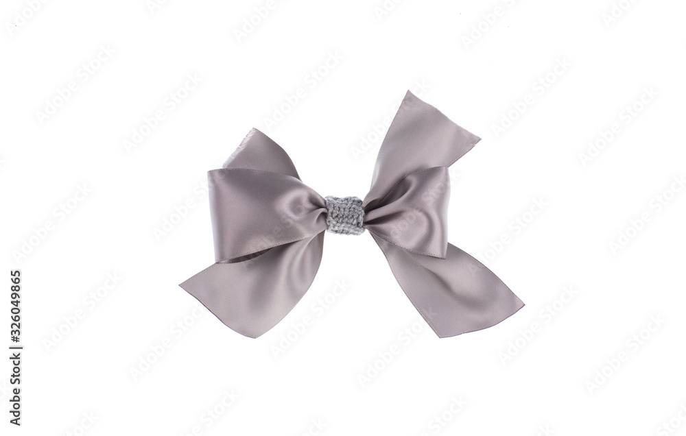 chocolate bow ribbon isolated on white background chocolate bow ribbon isolated on white background