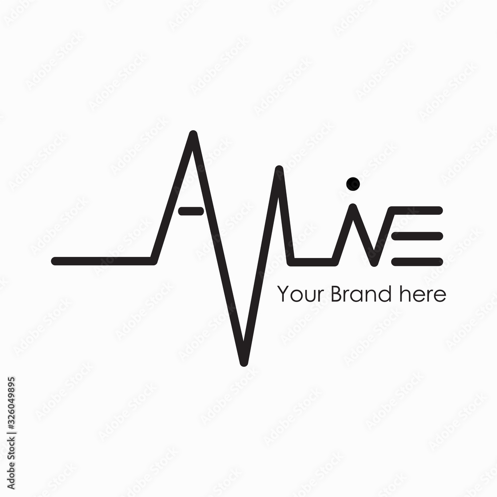 A live vector typography logo design template A live vector typography logo design template