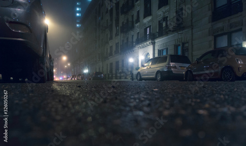 Photography A night of the city street in New York City