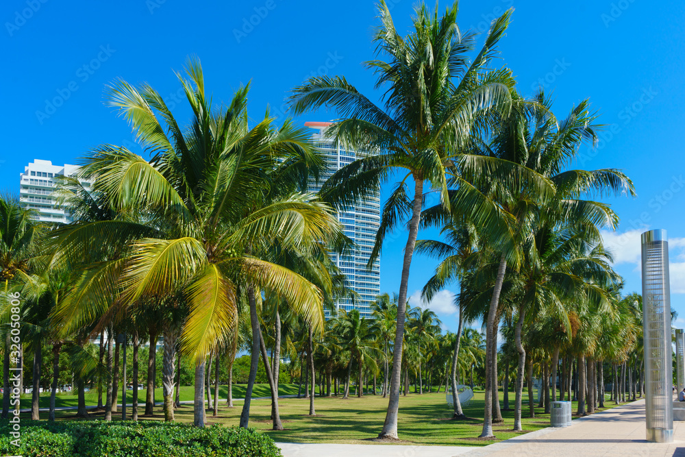 South Pointe park in Miami beach, FL, USA