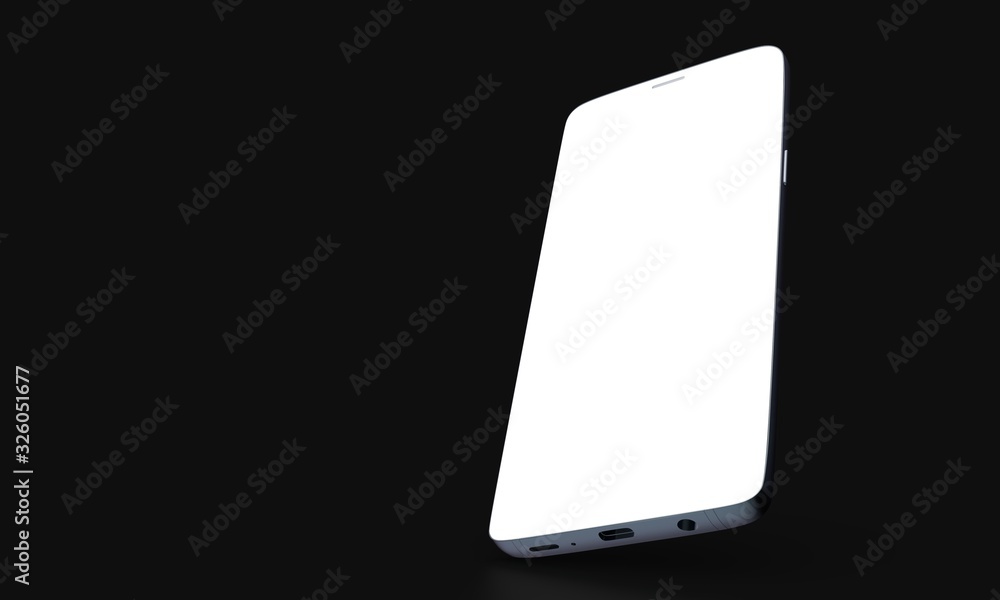 smartphone mobile in 3d mockup smartphone mobile in 3d mockup