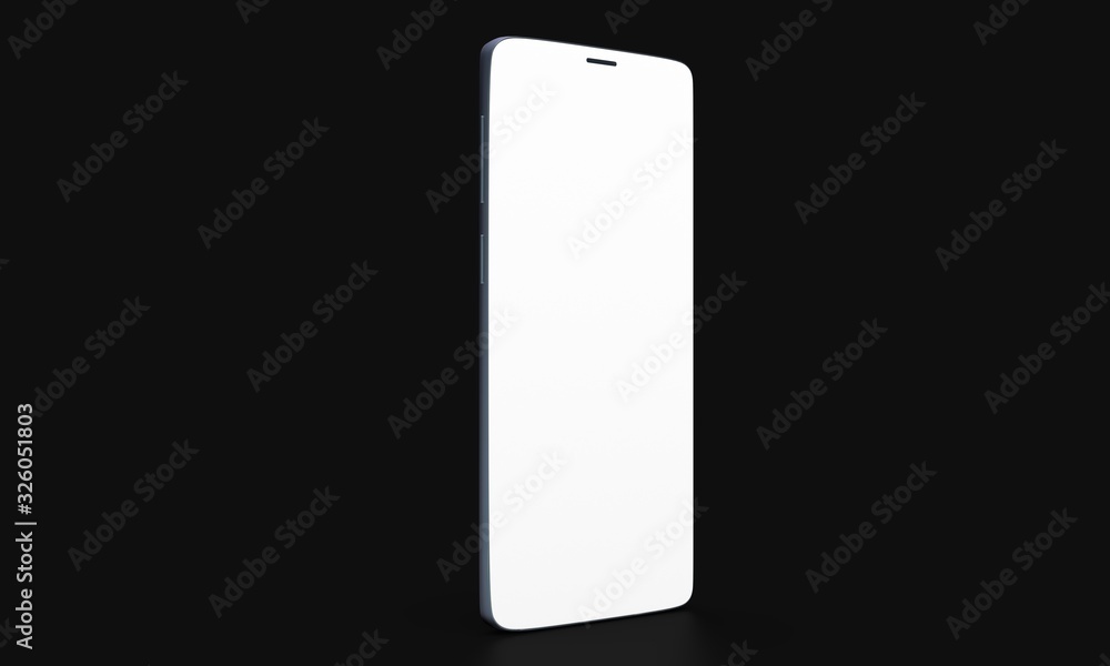 smartphone mobile in 3d mockup smartphone mobile in 3d mockup