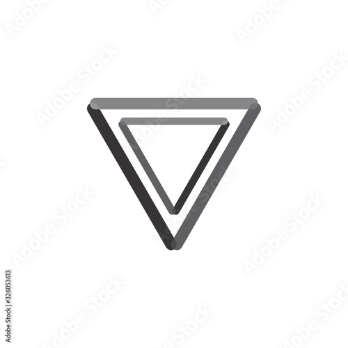 Free Download Double Triangle logo design vector - GFXLoad