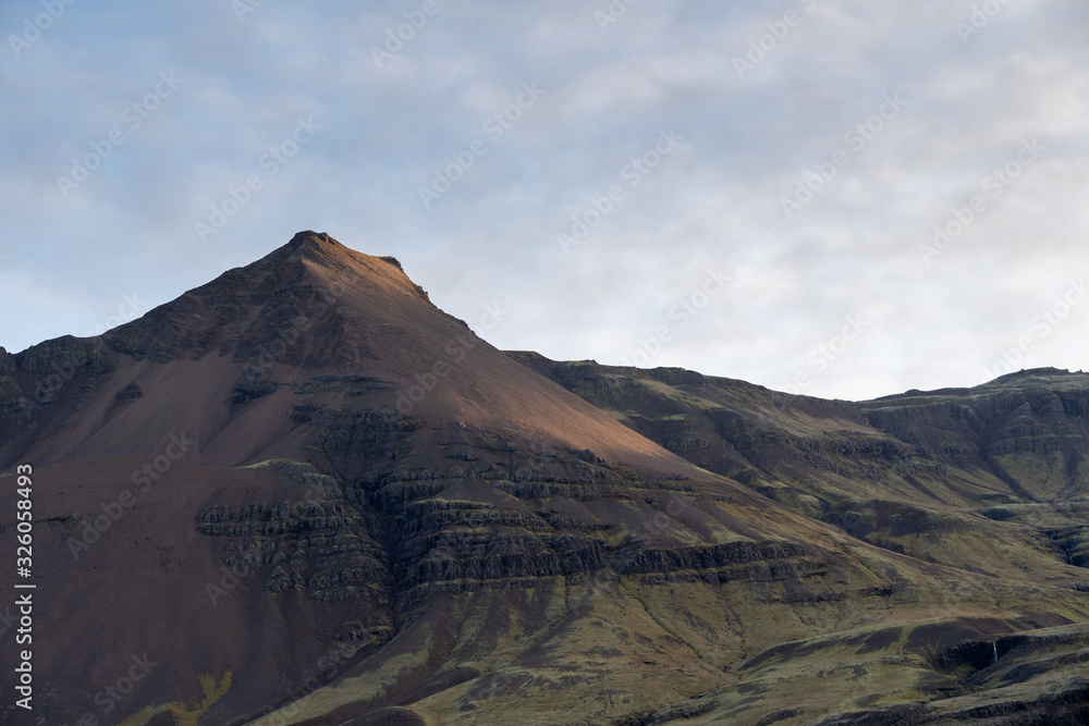 beautiful landscape of volcanic mountain view Iceland.