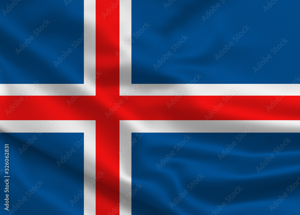 Fototapeta premium Waving world flags. Silk, satin texture. 3d Illustration.