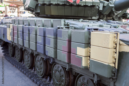 Wallpaper Mural Caterpillar tank tracks close-up. Caterpillar tank tracks close-up. The Caterpillar Track of a Military Tank Torontodigital.ca