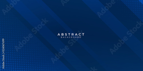 Dark blue modern abstract presentation background. Vector illustration design for presentation, banner, cover, web, flyer, card, poster, wallpaper, texture, slide, magazine, and powerpoint. 