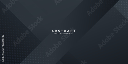 Modern black abstract presentation background. Vector illustration design for presentation, banner, cover, web, flyer, card, poster, wallpaper, texture, slide, magazine, and powerpoint. 