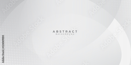 White liquid circle line abstract presentation background. 