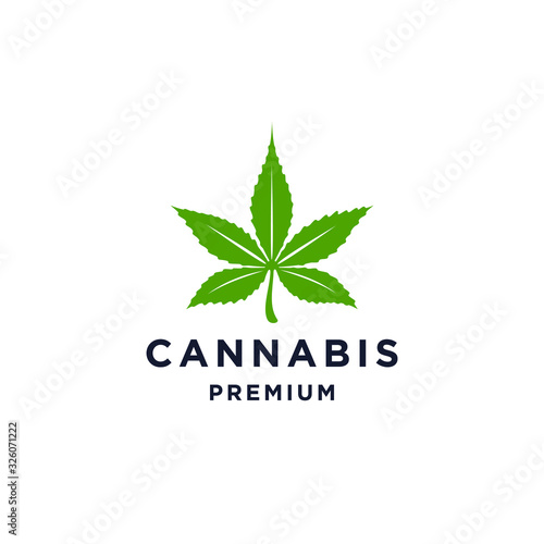 cannabis oil marijuana hemp leaf farm cultivation logo design icon vector template