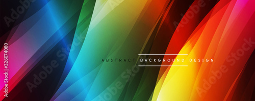 Dynamic trendy simple fluid color gradient abstract background with line effects. Vector Illustration For Wallpaper, Banner, Background, Card, Book Illustration, landing page