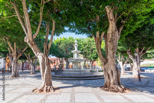 Square in San Cristobal de La Laguna, Tenerife, Canary islands, Spain photo