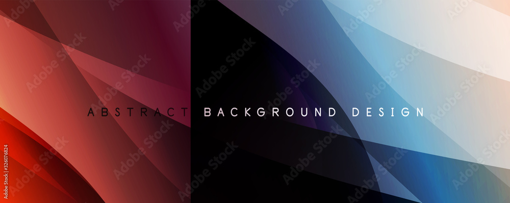Wave liquid style lines with shadows and light on gradient background Wave liquid style lines with shadows and light on gradient background