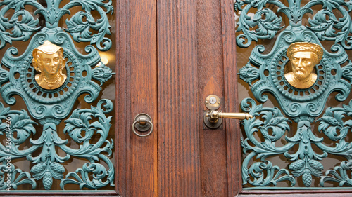 old wooden door