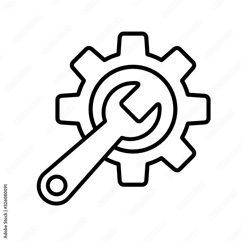 Fototapeta premium naprawa ikona