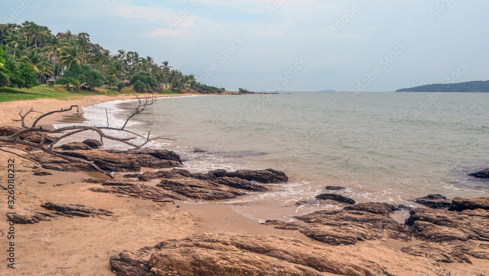 Naklejka premium tropical beach view in South East Asia