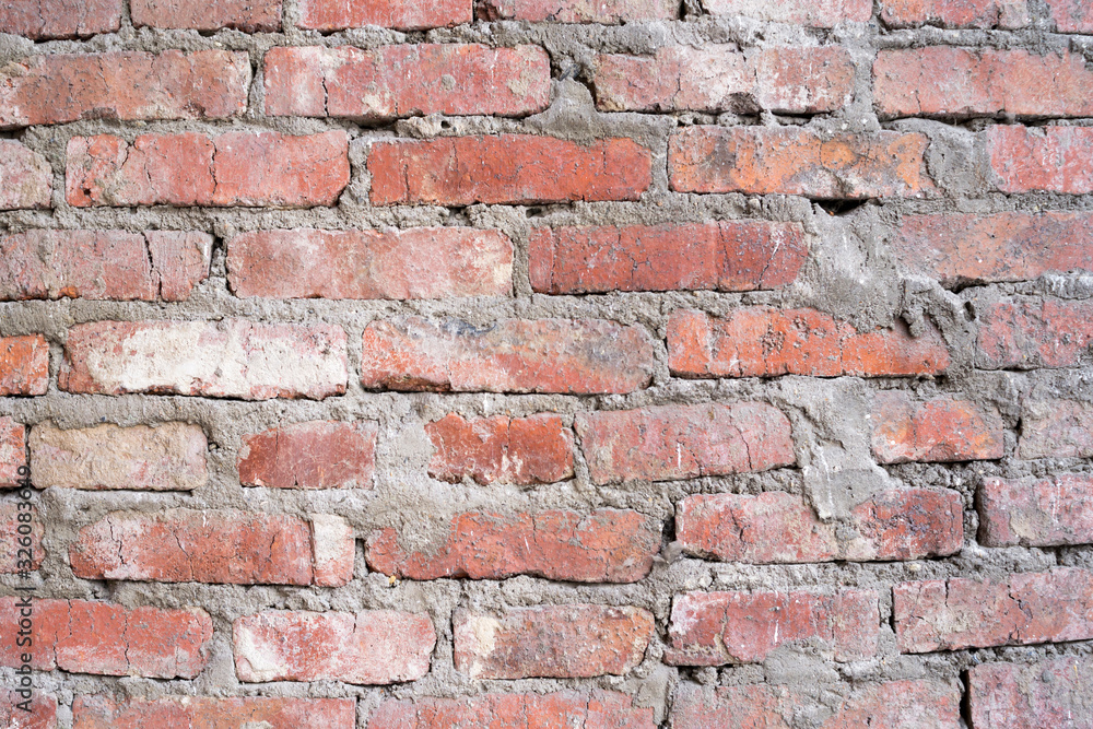 Obraz premium Texture of old brickwork. Part of walls.