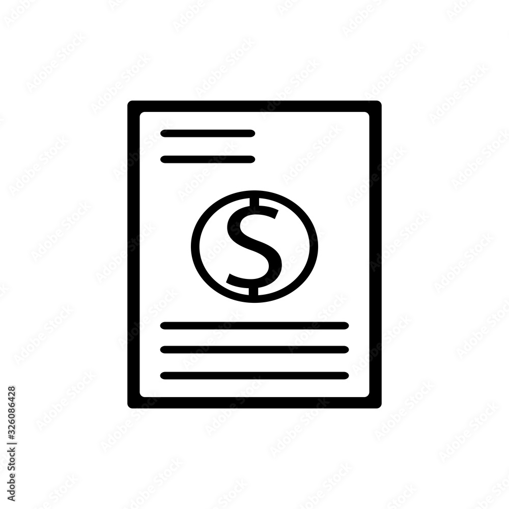 bill icon design vector template